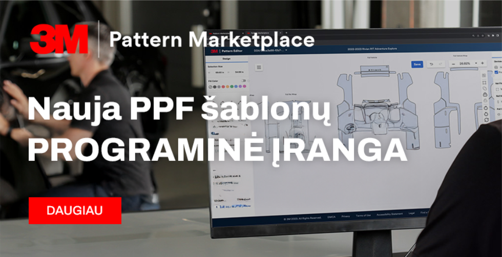Nauja PPF &scaron;ablonų programinė įranga